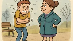 Виц: Да призная на мама, че е студено