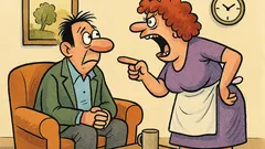 Виц: Причината за скандала е мъжът…