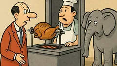Виц: Един слон на грил, моля…