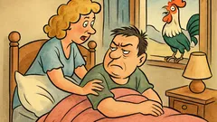 Виц: Ставай, скъпи, вече пеят първите петли