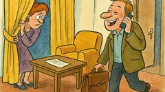 Виц: Прибира се жената и се крие