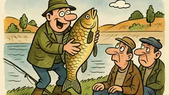 Виц: Рибар се хвали пред колеги…