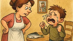 Виц: Влиза детето вкъщи в сълзи