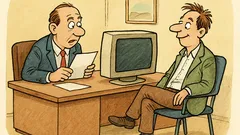 Виц: На интервю – къде ще седите?