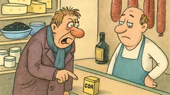 Виц: Преди Коледа в кварталния магазин...