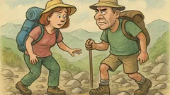 Виц: Планинар към планинарка, като студенти…