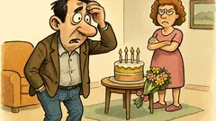 Виц: Забравих рождения ден на жена си