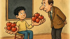 Виц: Иванчо, ако имаш 5 ябълки...