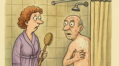 Виц: Когато те питам под душа…