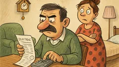 Виц: Габровец гледа сметката за тока