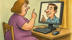 Виц: Запознанство онлайн – познай килограмите!