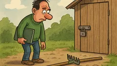 Виц: Програмист настъпва мотика и пита…