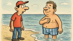 Виц: Ванка, как е водата на морето?