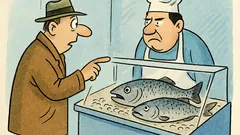Виц: В магазина за риба…