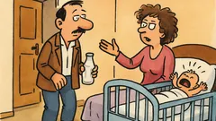 Виц: Донеси мляко, че бебето реве