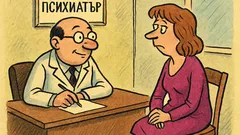 Виц: Психиатър пита своя позната за мъжа