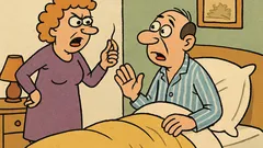 Виц: Намерих на възглавницата ти женски косъм!