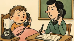 Виц: Днес синът ми е болен…