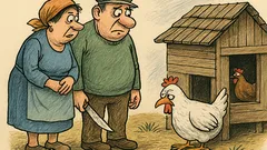 Виц: Мъжо, една кокошка е омърлушена…