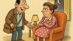 Виц: Мъж се прибира късно вкъщи…