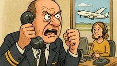 Виц: Пилот звъни бесен за такси