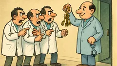 Виц: В отделението всички спорят кой е лекарят