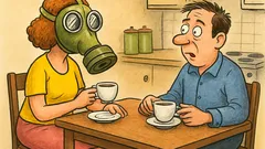 Виц: Петканови пият кафе, тя пита...