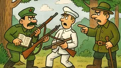 Виц: Чапаев си води дневник…