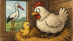 Виц: Едно пиле пита майка си…