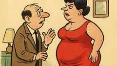 Виц: Мила, роклята ти не е ли тясна?