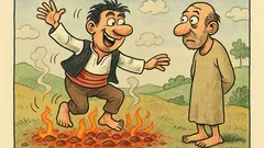 Виц: Защо българите имаме нестинарски танци?