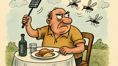 Виц: Комар влиза в ресторант без пари