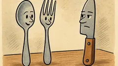 Виц: Лъжица и вилица си говорят...