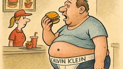 Виц: Бельото крещи „Келвин Клайн“, а тялото…