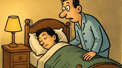 Виц: Най-тъпият въпрос – спиш ли?