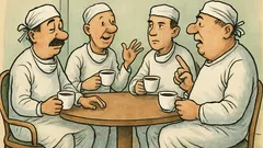 Виц: Четирима хирурзи пият кафе и спорят