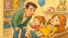 Виц: Тате, купи ми спящата кукла!