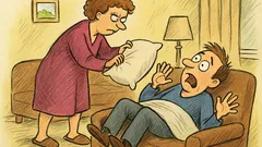 Виц: Скарах се с мъжа ми…