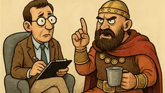 Виц: Психотерапевтът пита Хан Крум…