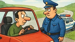 Виц: Шофьор е спрян от полицията