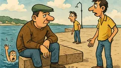 Виц: Варненец люпи семки на кея