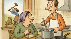 Виц: Мамо, нормално ли е да готвя?