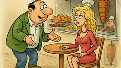 Виц: Красавице, бих искал да ви почерпя...