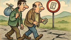 Виц: Вървят си двама на дълъг път...