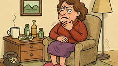 Виц: Тя пробва всичко за болки в гърлото