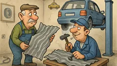 Виц: Ураганът обърка Голфа на бай Пенчо