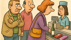 Виц: На опашката мъж пита предния