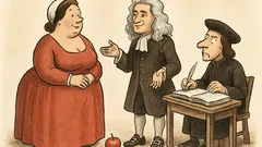 Виц: Сър Нютон: „Обичам пълничките жени“