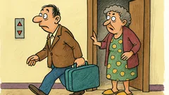 Виц: „Къде си тръгнал?“ — „Ей сега…“