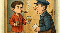 Виц: Звъни на вратата пощальон…